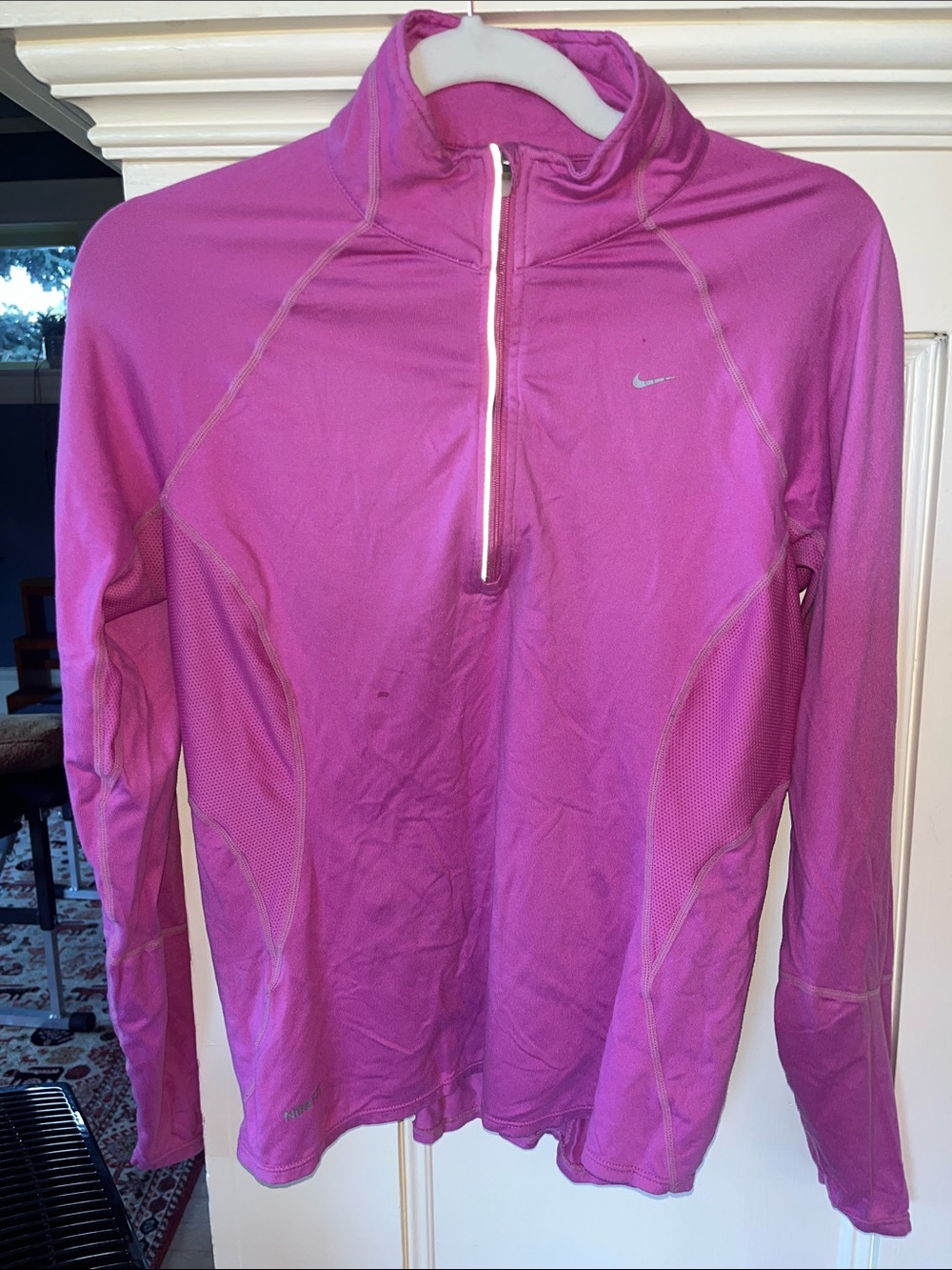 Nike Women's Dri-FIT Pink Training Top - M